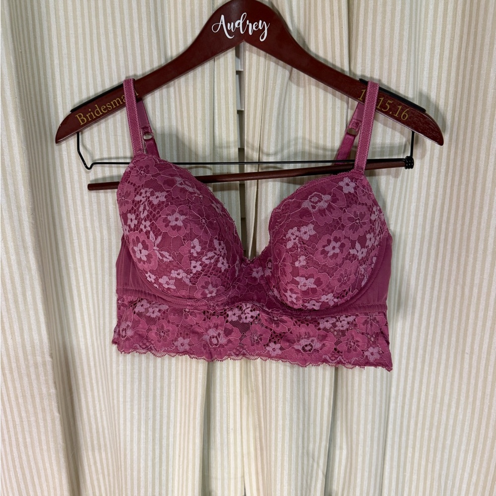 Adore Me Lace Bralette in Mauve